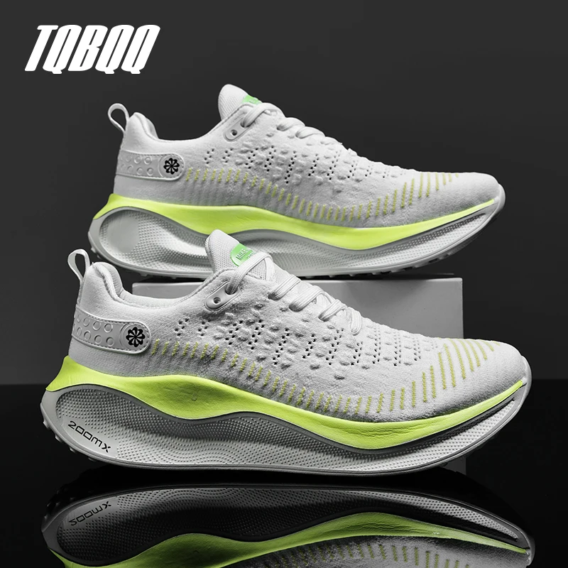 

Men's Cushioning Running Shoes EVA Midsole for Shock Absorption Lightweight & Breathable Mesh Sports Sneakers Gym and Walking