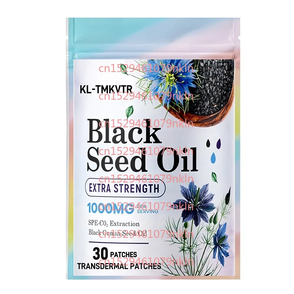 

30 пластырей с маслом черного тмина для трансдермального применения: для улучшения пищеварения, поддержки иммунитета и работы мозга