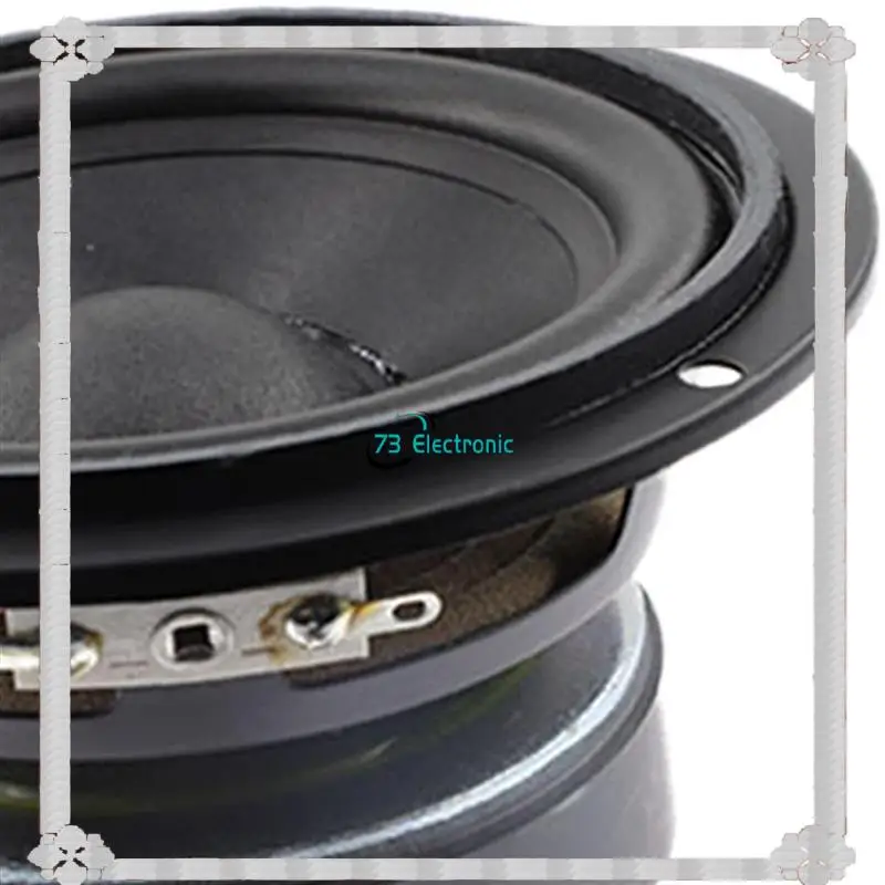 24-Hour Delivery 2X Universal 4.5Inch Round Speaker Stereo Sound System 25W Premium Audio Accessories Audio Midrange Loudspeaker
