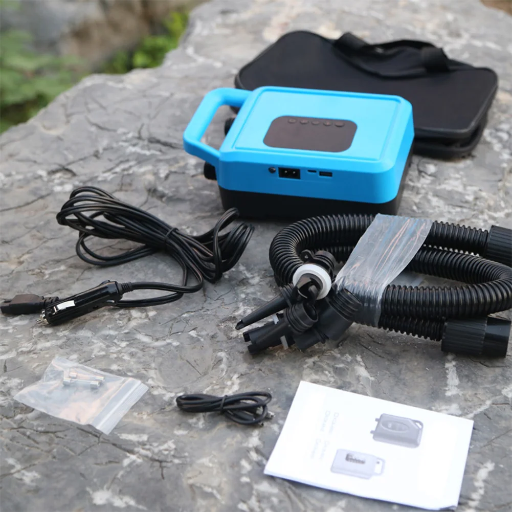 

Electric 20PSI High Pressure Air Pump For-SUP Inflatable Paddle Board Kayaks Raft With LED Lighting And Rechargeable Battery