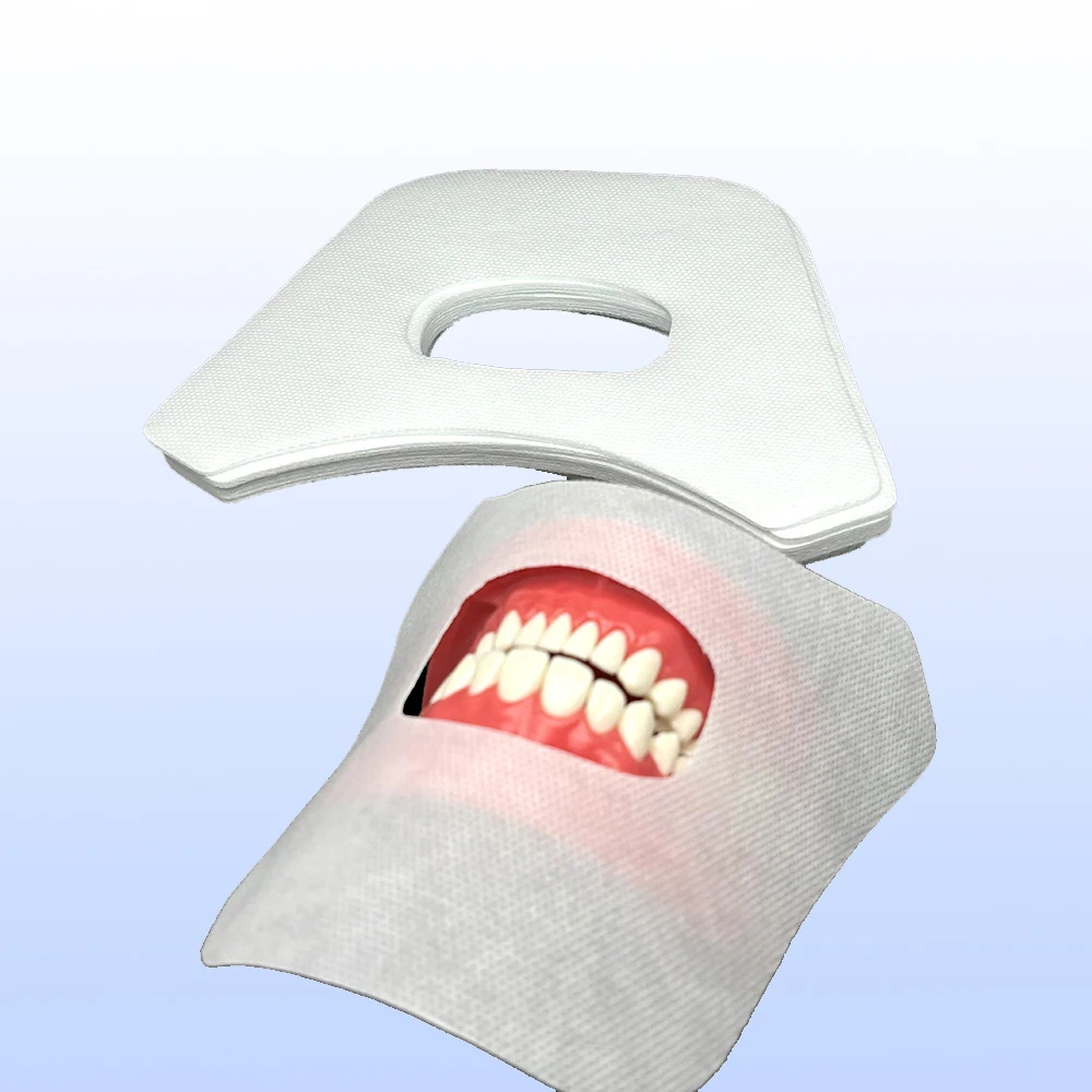 

50Pcs Dental Oral Cavity Cotton Cloth Towel Teeth Whitening Face Gauze Dental Face Mask Mouth Mask Dental Cloth Saliva Pad