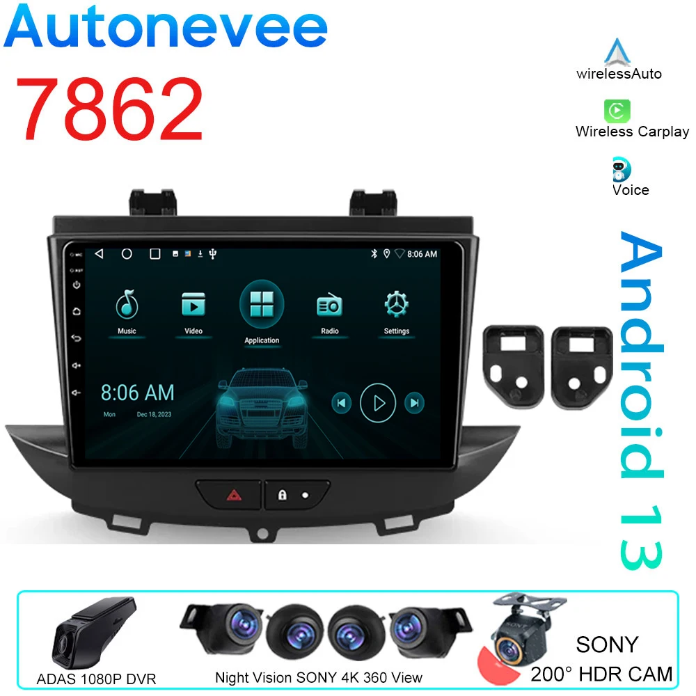 For Opel GrandLand X 2017 - 2023 Astra K 2015 - 2021 Car Radio Multimedia Video Player Navigation GPS Android No 2din 2 din dvd