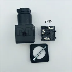 MPM Solenoid Valve Hydraulic Coil DC Junction Box AC Plug Pneumatic Terminal With Indicator Light Circuit Board 18mm