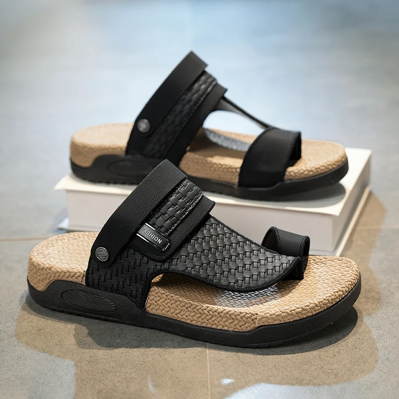 Men's soft-sole non-slip comfort outdoor casual sandals summer quick-dry pool breathable light fashion beach Flip-flops sandals