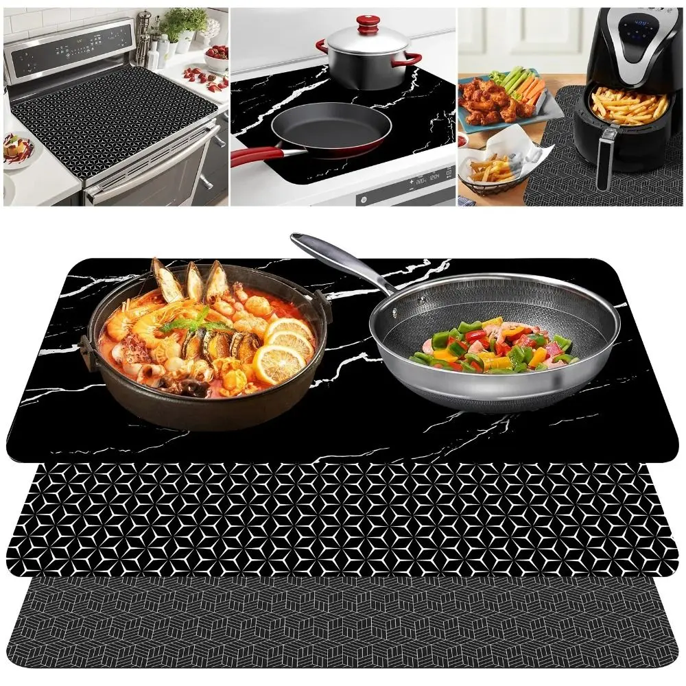 Silicone Induction Cooktop Mat Heat-resistant 52×78cm Induction Cooker Covers Food-Grade Nonstick Electric Stove Cover Pad