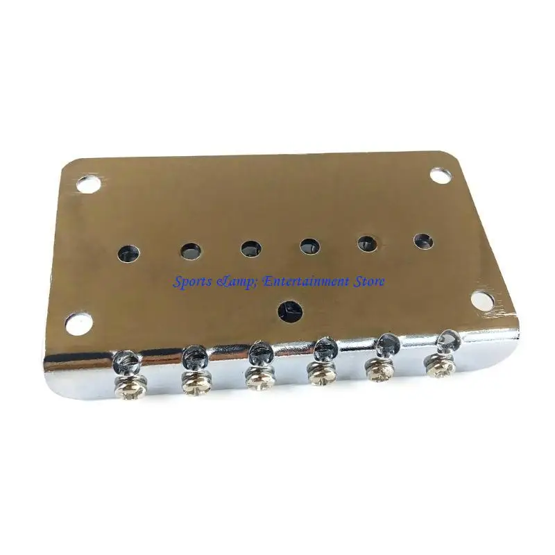 G7nf 78mm 6 سلسلة الغيتار الأسطوانة السرج Hardtail Bridge Top Load Tailpiece Presection مع مسامير تركيب وجع على شكل L