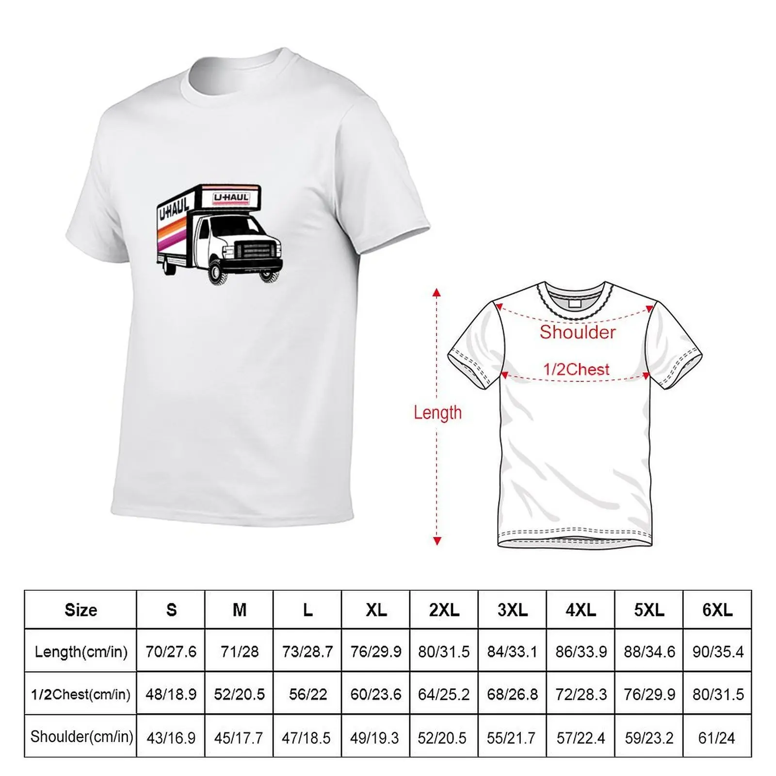 UHaul Lesbian Truck T-Shirt man t shirt luxury cotton t shirt pack T-Shirt