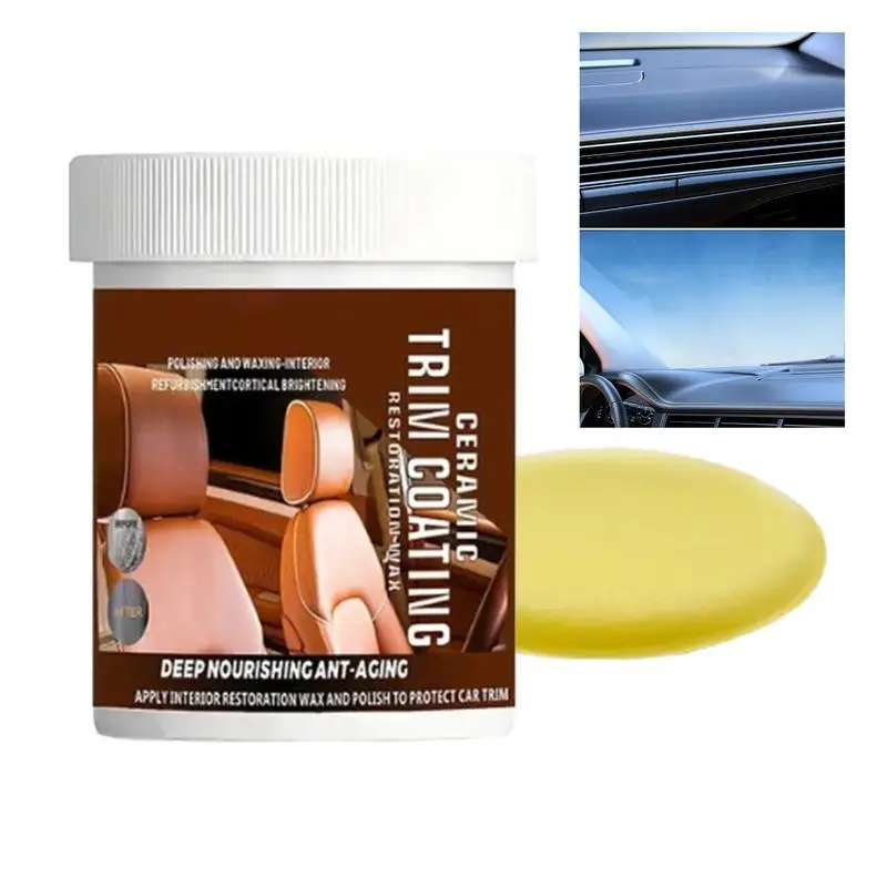 Car Interior Cleaning Cream Interior Care Products Car Refurbishment Cleaning Agent Mild For Home Surfaces Sofas Car Seats