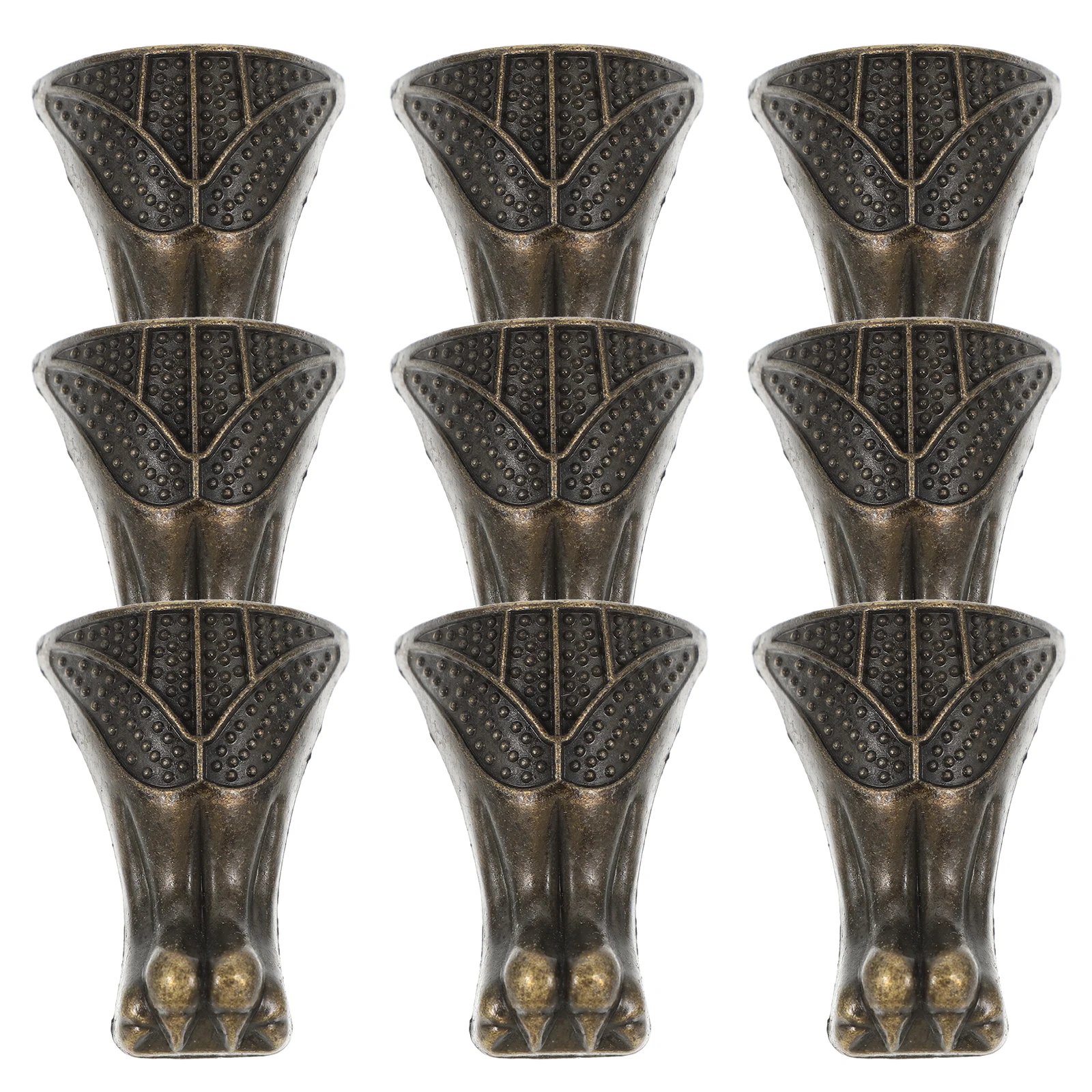 

10pcs Decorative Zinc Alloy Box Corner Protectors Sturdy Rust Proof Furniture Support Wood Case Legs Hardware for Jewelry Chest