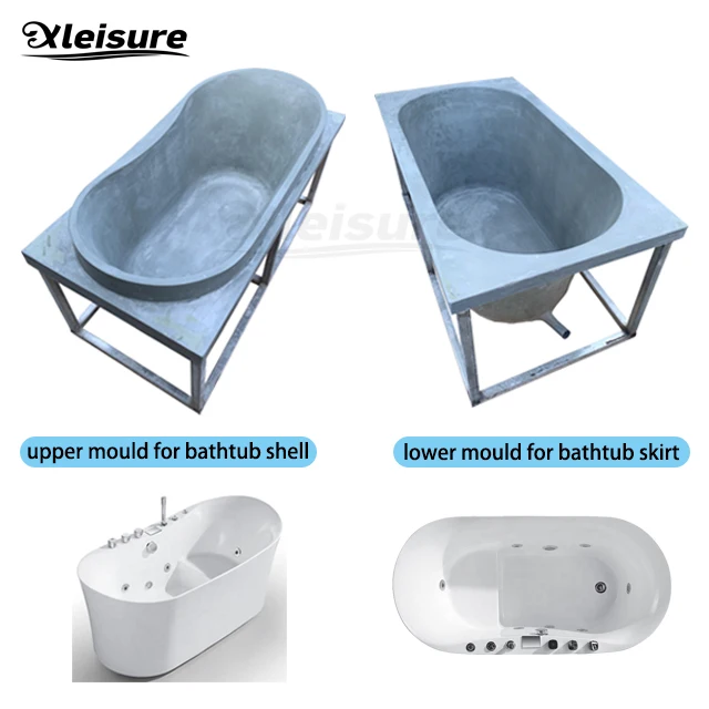 BathtubHigh Quality Freestanding Oval Acrylic Bathtub Mould Modern Stand-Alone Whirlpool Spa Tubs For Bathroom Soaking