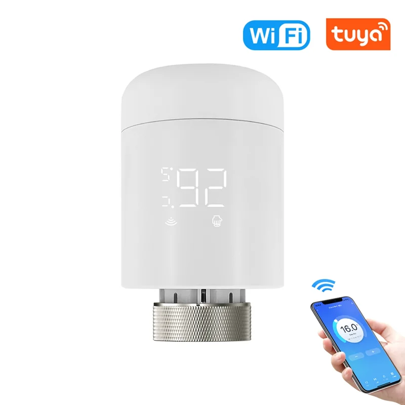 AA08-Tuya Wifi Smart TRV Thermostatic Radiator Valve Thermoregulator For Home Heating Smart Life