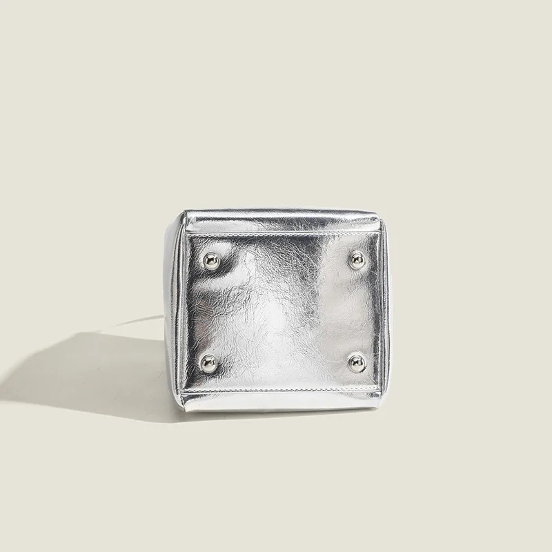 حقيبة دلو للنساء موضة جديدة حقيبة يد بسيطة كلاسيكية متعددة الاستخدامات عصرية بمقبض علوي حقيبة صغيرة #3