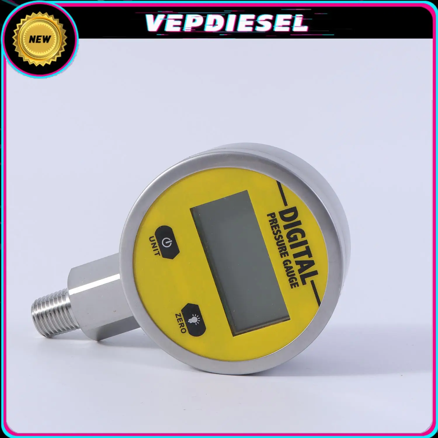 

Digital Pressure Gauge Digital Display 16MPA Dial 60mm Accuracy 1%FS 1/4NPT Interface Hydraulic Air Gas Water Oil Pressure Gauge