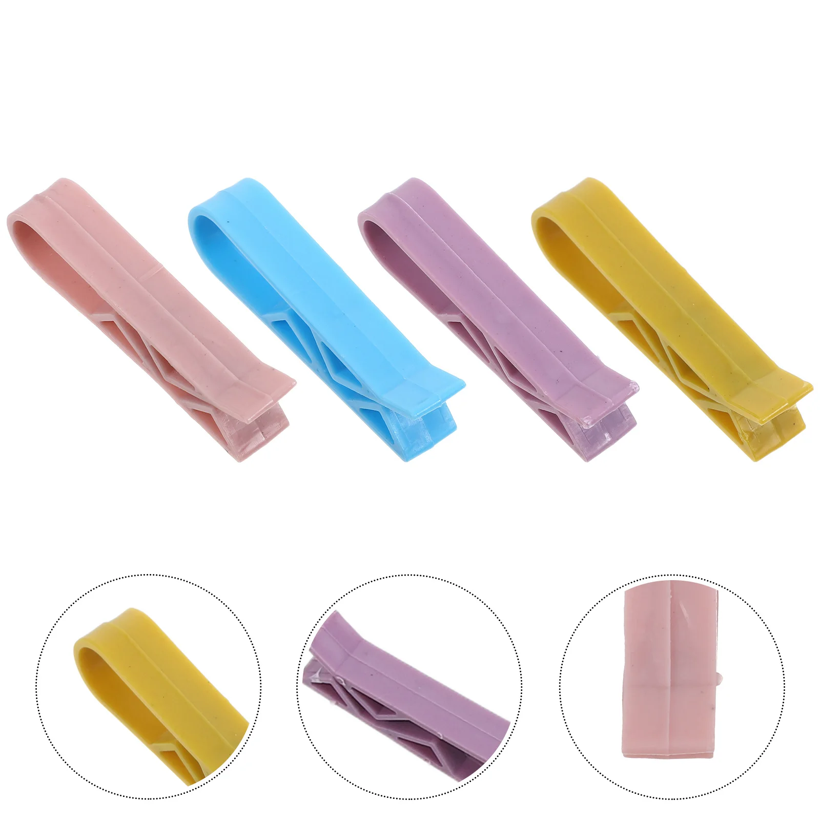 

100pcs Garbage Bin Clips Plastic Trash Bag Clamps For Kitchen Bathroom Waste Basket Edge Holder Reusable Bag Fixation Clip