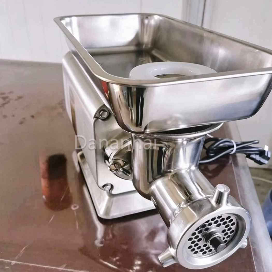 Electric Meat Mincer Commercial Meat Grinder Machine for Minced Meat Processing Sausage Making Retail Shop