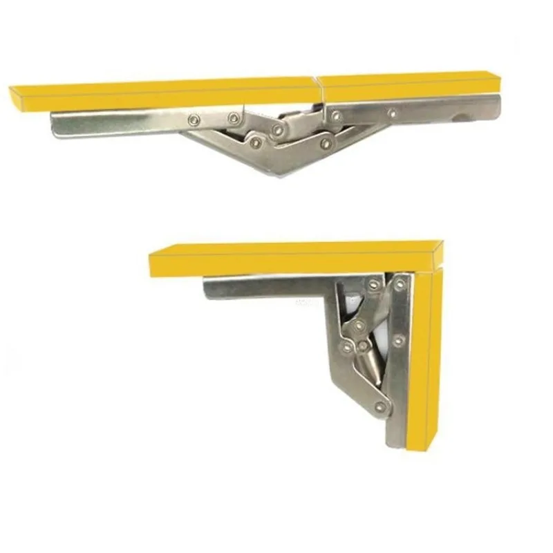 Hidden Fold Hinge 90-180 Degree, Flip Cabinet Door Hinge, Long Strip Hardware for Folding Table