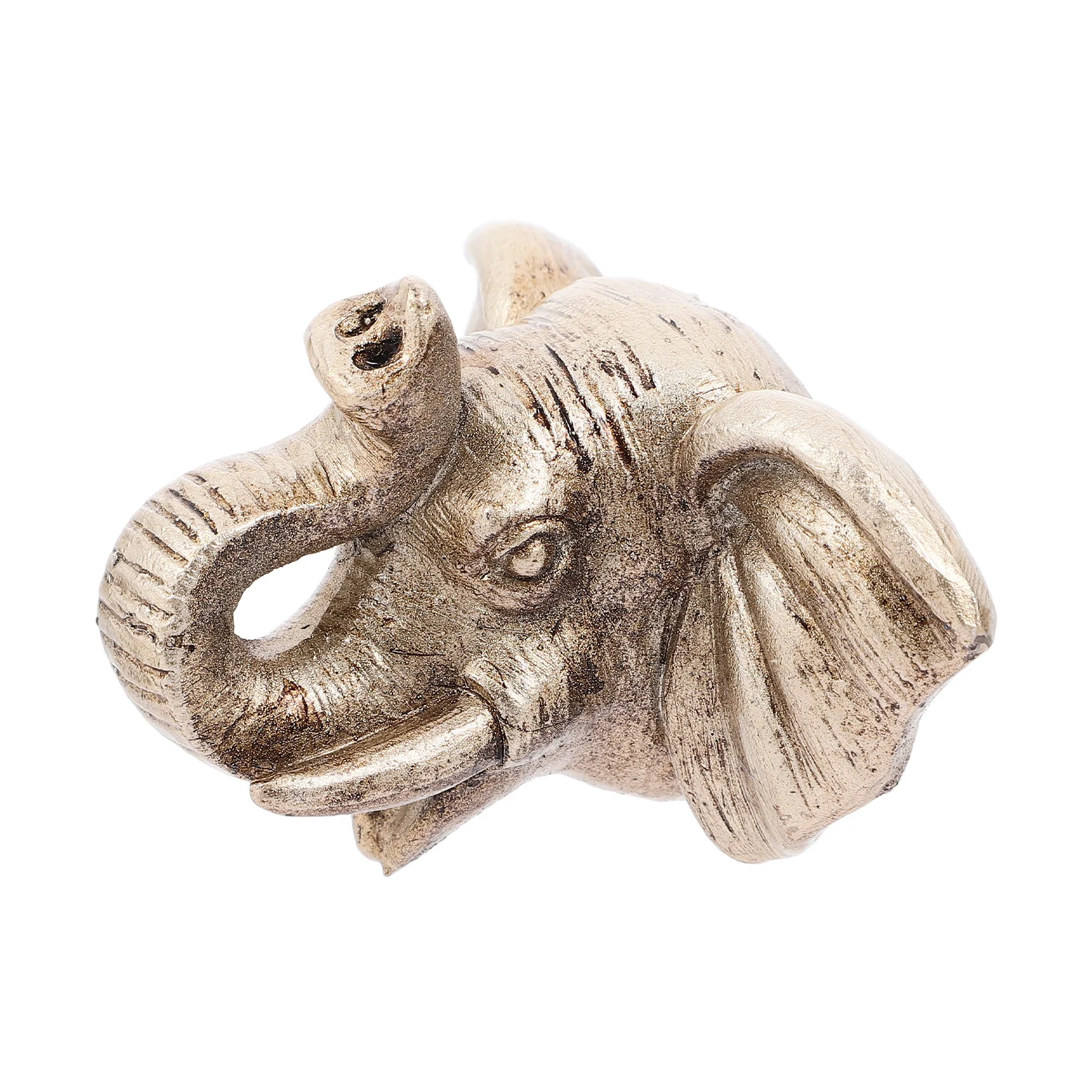 

1pc Elephant Head Water Fountain Spout Wall Mounted Outdoor Resin Garden Statue Pool Pond Sprayer Decorative Animal Wall Art