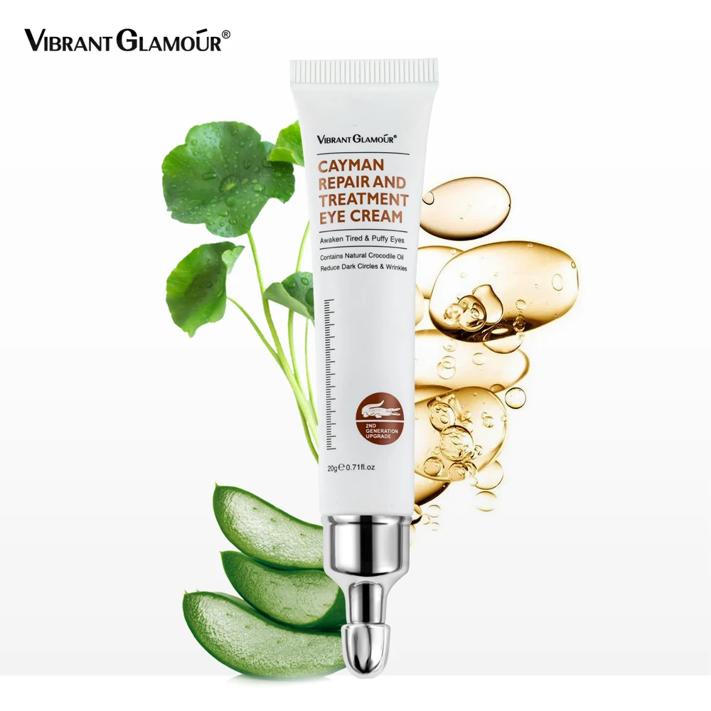 VIBRANT GLAMOUR Anti -Age Wrinkle Eye Cream Moisturizing Crocodile Serum Remover Dark Circles Against Puffiness Bags Skin Care