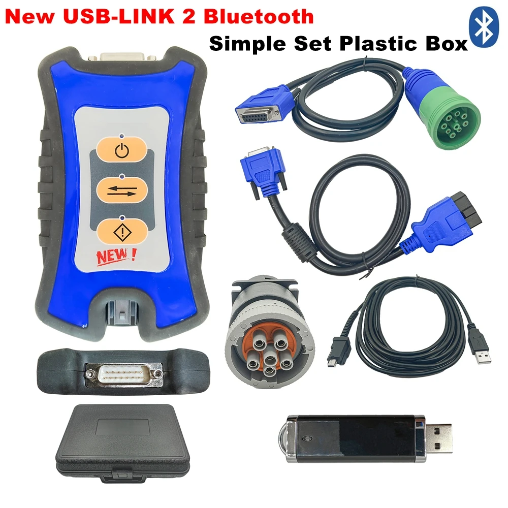 Newest for NEXIQ-3 USB Link2 125032 Diesel Truck Interface Diagnostics BT for Heavy Duty Truck Scanner Diagnostic Tool