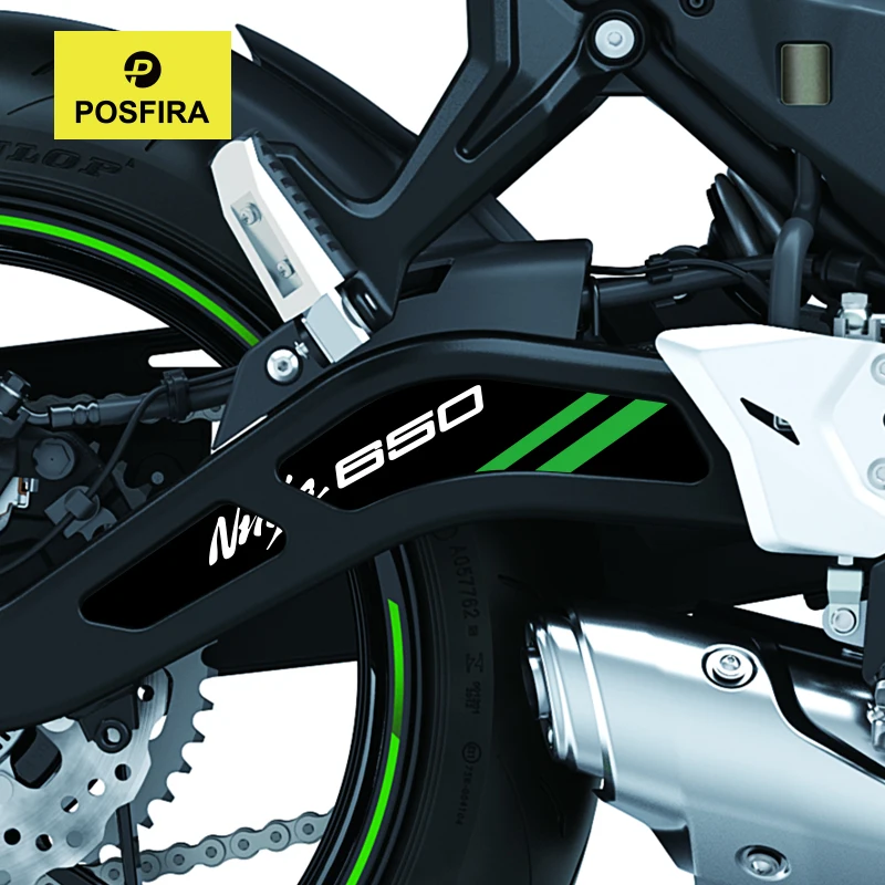 

POSFIRA Motorcycle Swingarm Sticker Vinyl Decals for Kawasaki Ninja 650 2025 2024 2023 2022 2021 2020 2019 2018 2017 Accessories