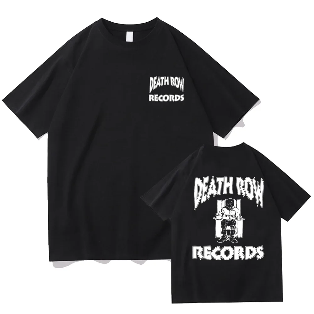 Death Row Records Dr Dre Tupac T-Shirt New Fashion Streetwear Tee-Shirt O-Neck Hip Hop Tshirts