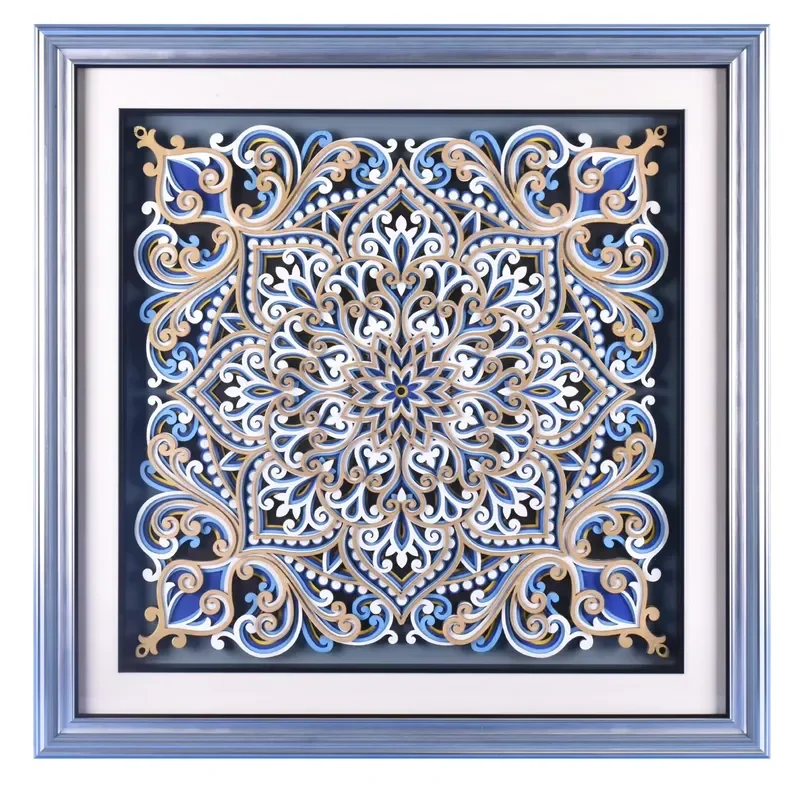 Elegant Wooden Wall Art, Cut Flower Design, 3D Geometric Wood Panel for Bedroom, Living Room, and Interior Decoration