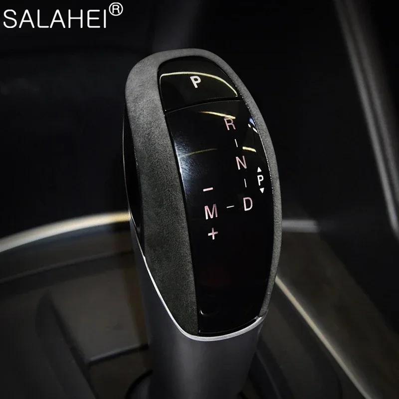 

Alcantara Suede Car Gear Shift Handle Knob Cover Trim Stikcers For Alfa Romeo Giulia Stelvio 2015-2019 Auto Interior Accessories