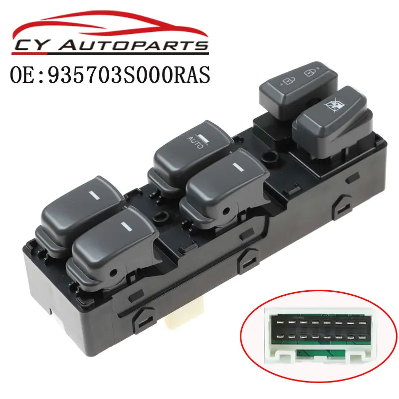 New Gray Color Front Left Driver Door Power Window Switch For Hyundai Sonata 2011-2014 93570-3S000RAS 935703S000RAS