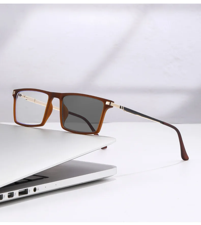 Multifokale + photochrome Lesebrille Brillen für Männer Frauen Progressive Fern Dual-Use 0 1,0 1,5 2,0 2,5 3,0 3,5 4,0 – Detail 17