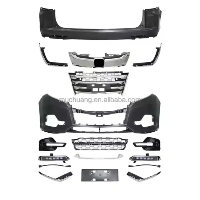 

For Hon/da Osey 2014-2018 Sport Body Kit Upgrade Car Auto LED Front & Rear Bumper Grille New Condition