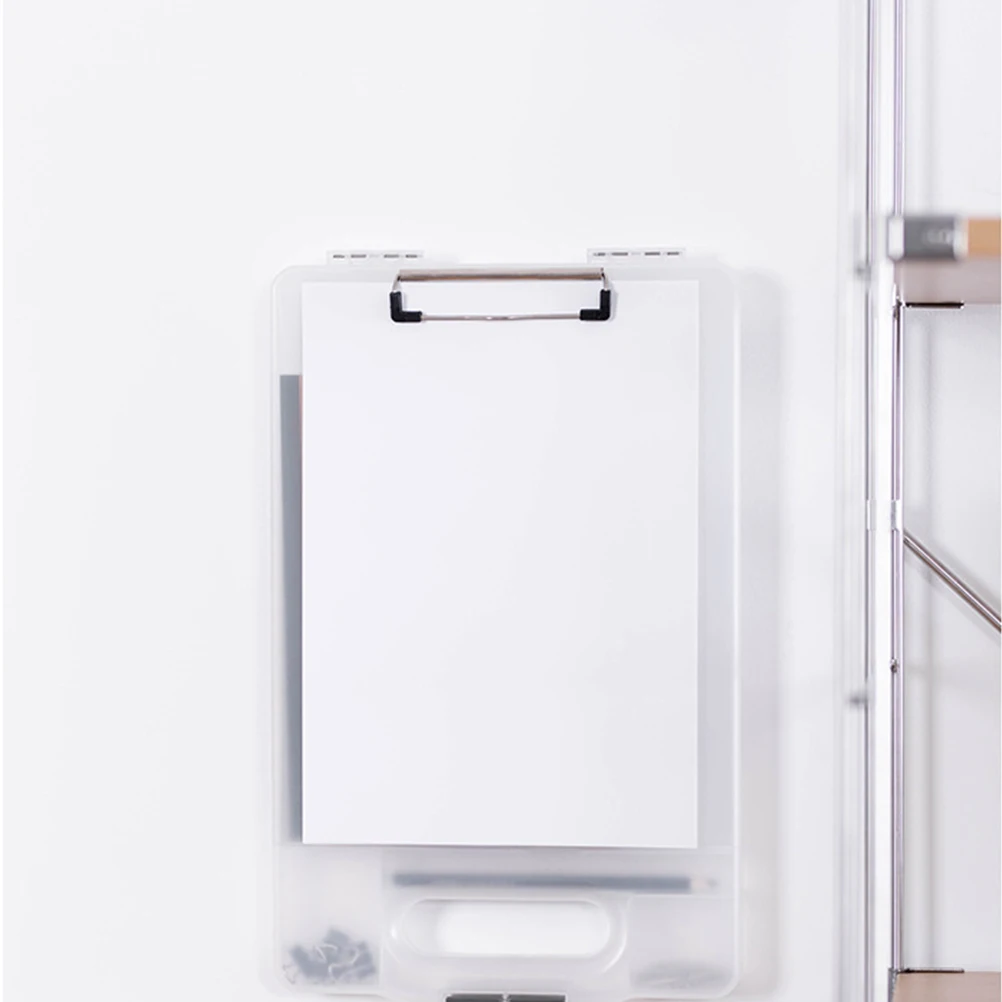 

Портативный ящик для хранения буфера обмена, прозрачный органайзер для файлов формата А4, блокнот для ручек, блокнот для письма для офиса, школы, медицинских работников, легкий вес