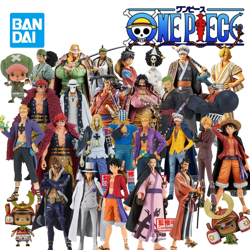 Оригинальные фигурки Bandai Banpresto, один предмет, DXF, GRANDLINE, для мужчин, Луффи, Зоро, закон, сандзи, чоппер, дети, лакчи, аниме фигурки, модель, игрушки, подарки