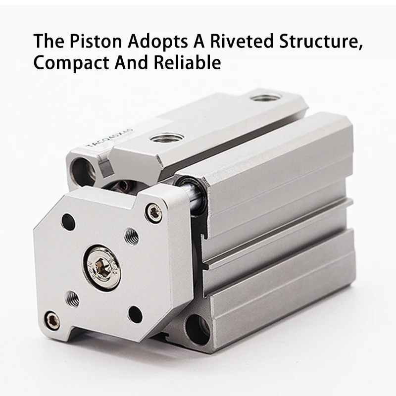 Cienki trójosiowy cylinder z trzema prowadnicami TACQ12/16/20/25/32/40/50/63-80x10x15x75S