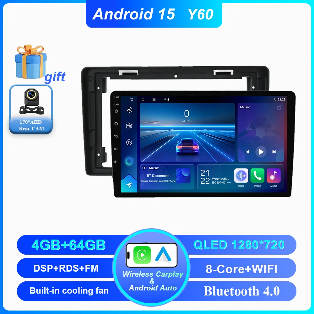 Auto Android 15 Radio Stereo Voor Citroen Berlingo B9 Peugeot Partner 2008-2019 draadloze CarPlay Android Auto Geen 2 din 2din DVD