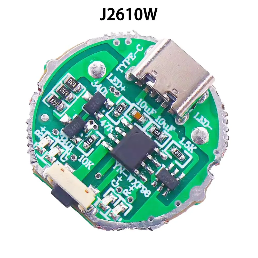 26mm PCB Driver Plate 3-4.2V Electric Torch Headlight Plated Circuits 10W LED  Portable Lighting Accessories