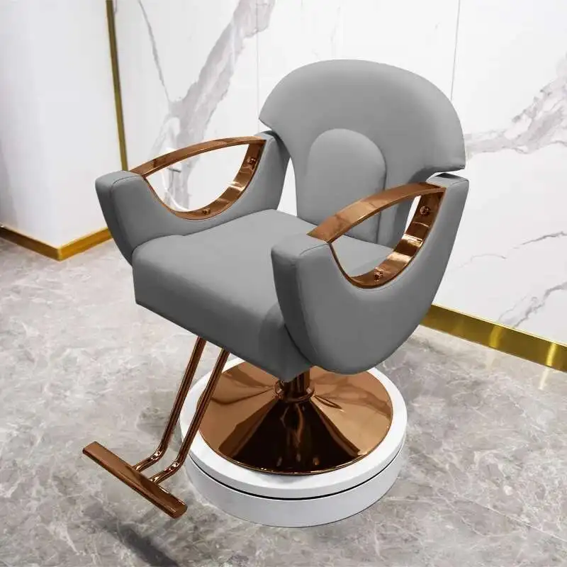 

Comfortable White Barber Chairs Beauty Hairdressing Cosmetic Makeup Barber Chairs Stylist Silla Barberia Luxury Furniture
