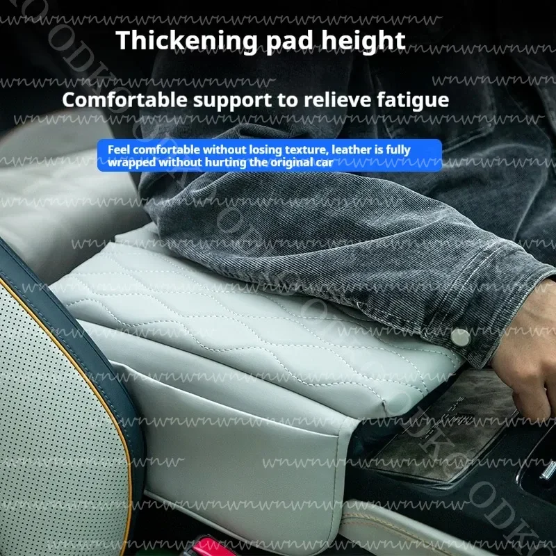 ل BYD دون DMP DMI EV DM سيارة مركز مسند الذراع صندوق أثار وسادة واقية الملحقات مسند الذراع صندوق وسادة زيادة صندوق مركزي #3