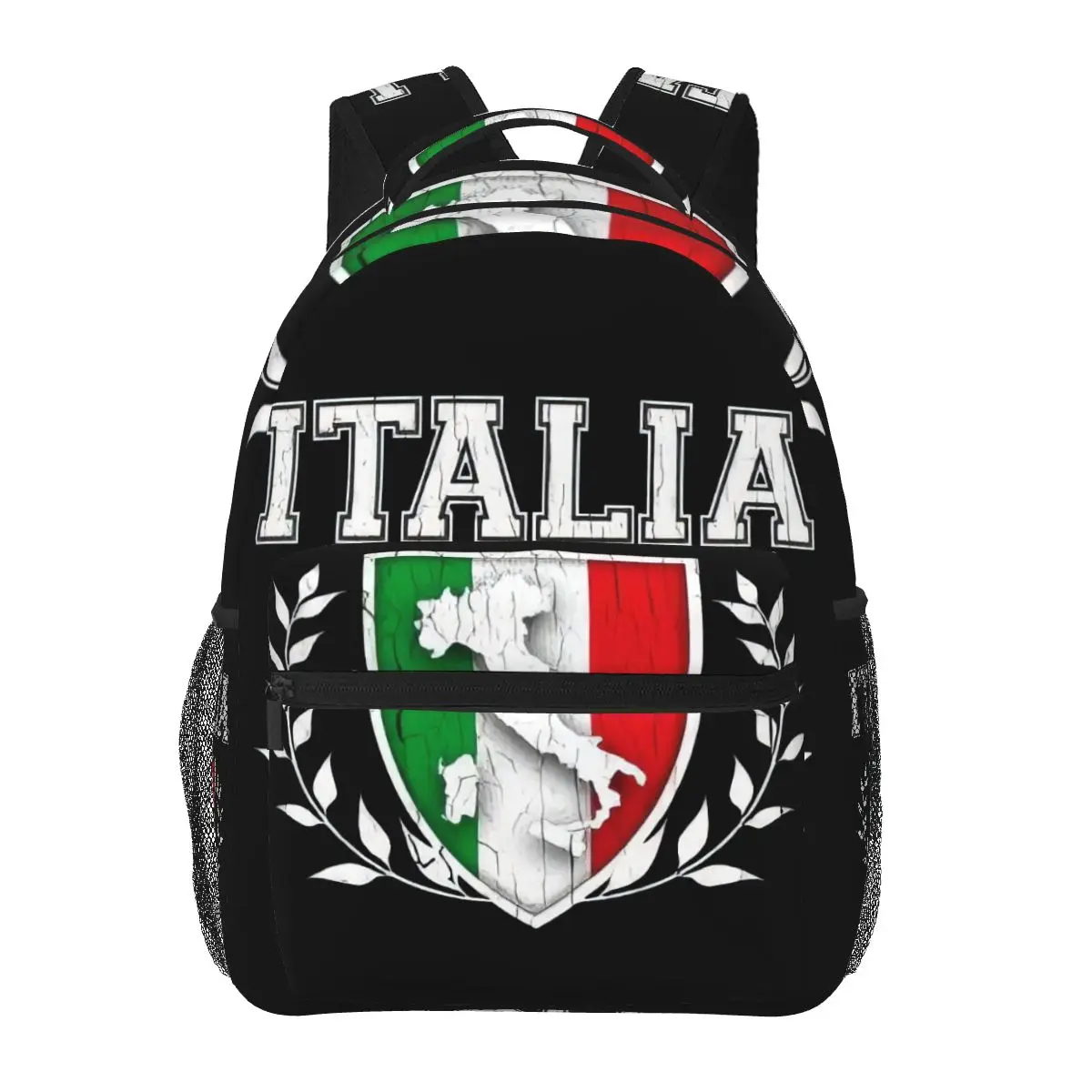 Italia Italy Italian Flag Casual Backpack Unisex Students Leisure Travel Computer Backpack