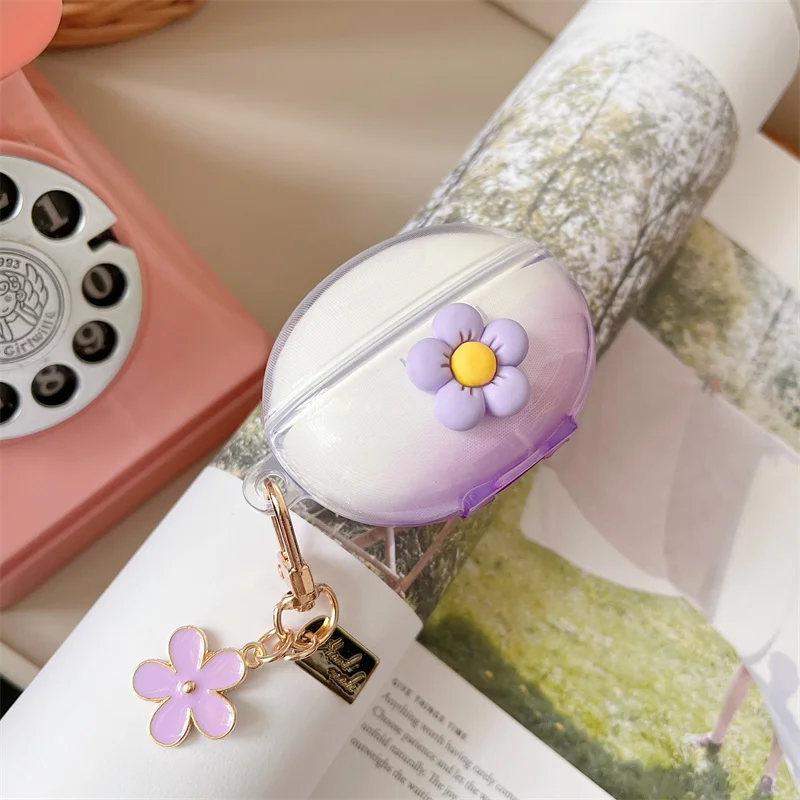 หูฟังสําหรับ Huawei Freebuds 6i/5i, หัวใจรักน่ารัก/ดอกไม้/หมี/รูปแบบหน้ายิ้มกันกระแทกฝาครอบป้องกันสําหรับหญิง