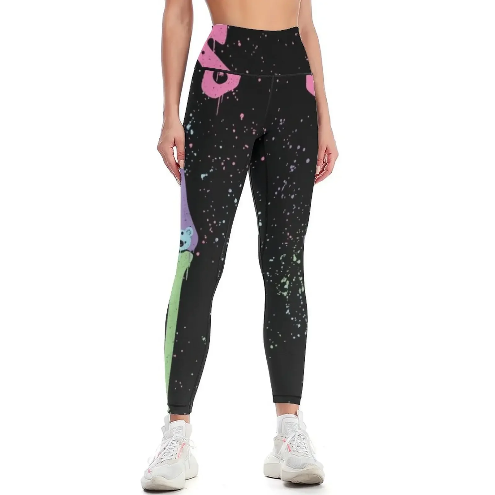 Bear Bones Kawaii Drip Leggings gym wear Women's sports for fitness sport set Womens Leggings