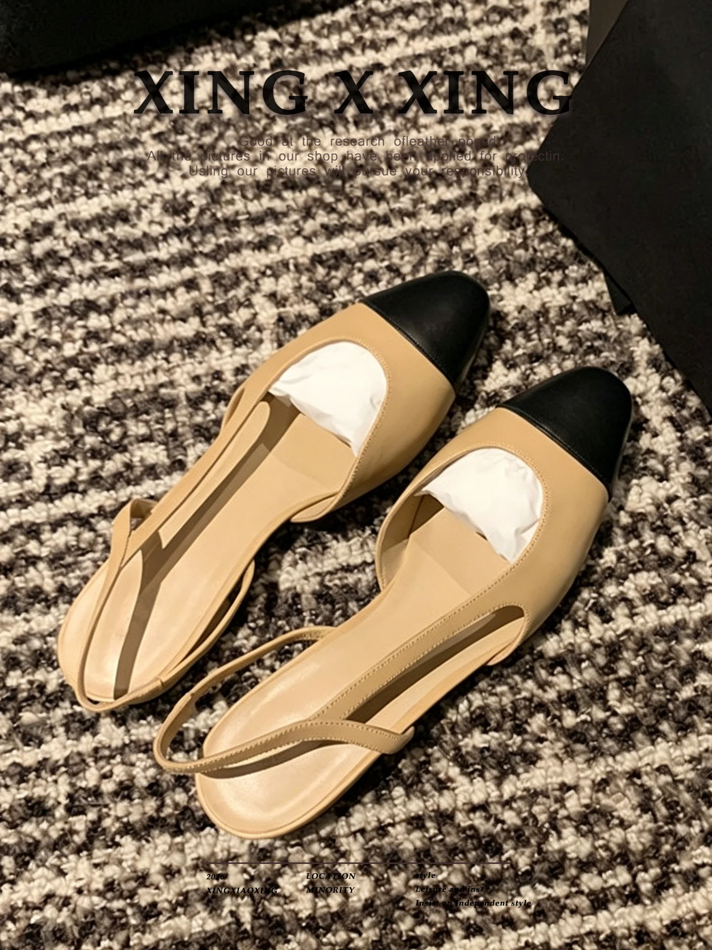 Fashionable Flat Bottom Sandals Women's Lambskin Slip-On round Toe Light Weight Summer Shoes Stylish Color Block Design