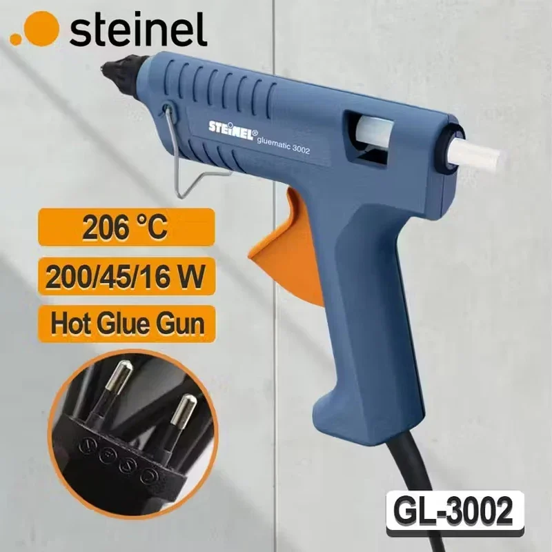 STEINEL (45W) Fast Preheating Hot Glue Gun Kit for Construction, DIY and Crafts with 3 Glue Sticks NO.GL-3002