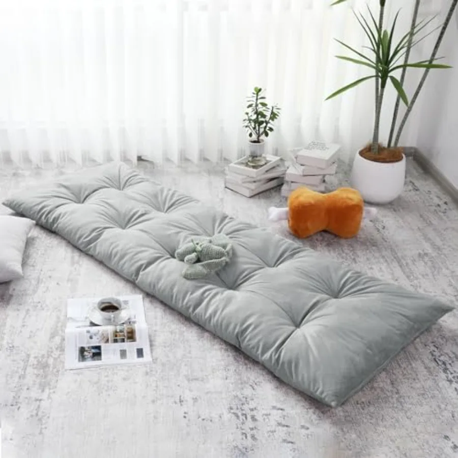 

Floor Lounger PillowFoldable Light Thick Tufted Floor Pillow Cushion with Elasticized Webbing for Easy Storage.Floor Lounger fo