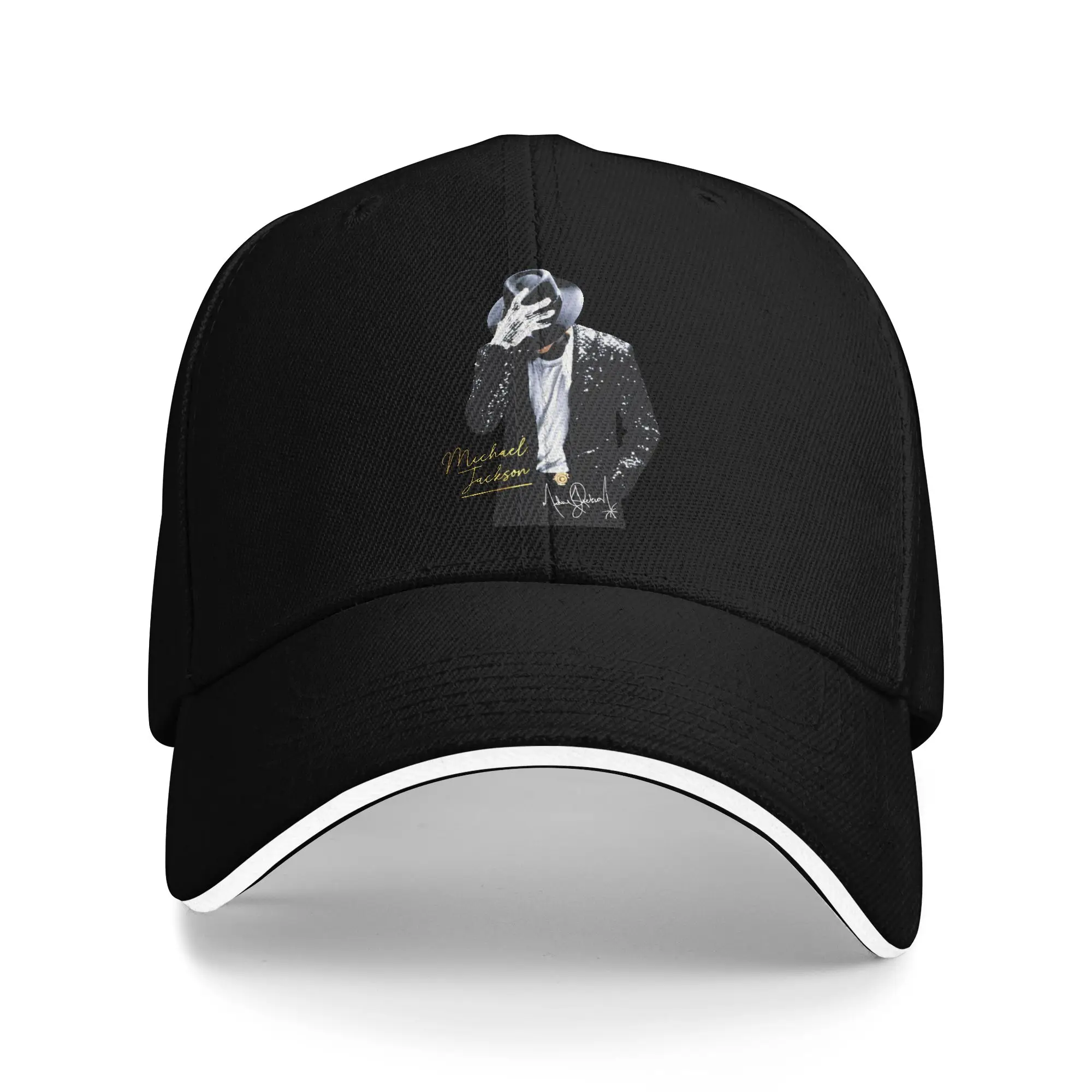 MJ king of pop  Feet Pop Legend Sandwich Hats Adult ,Fashion Hats Golf Hats Adjustable Snapback Caps Baseball Caps Washable