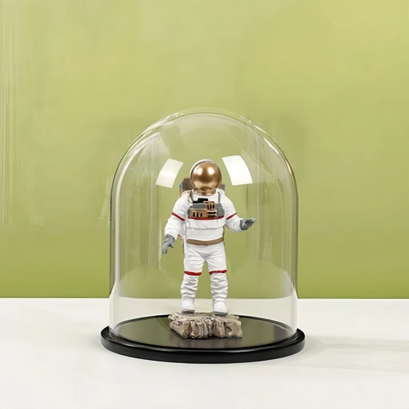 Diameter=30cm Height=35cm 40cm 43cm 50cm 60cm Super Big Size Glass Dome Deocration Black Base Transparent Cover Souvenir Gift