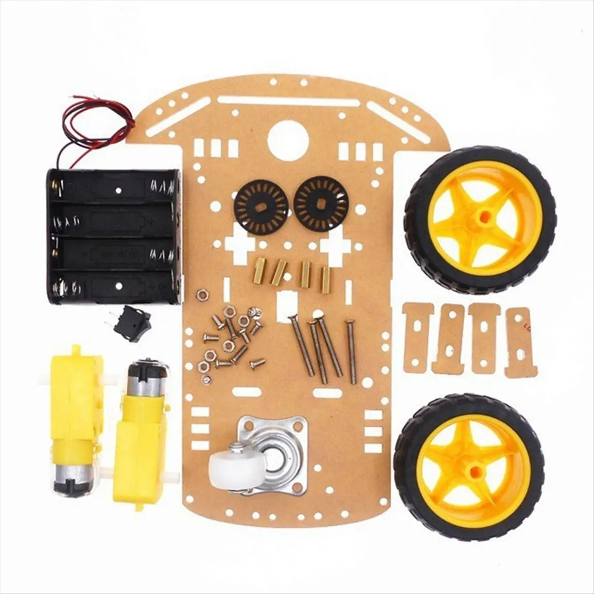 L77A Diy Kit 2WD Robot Smart Car Chassis Kits with Speed Encoder DIY Education Robot Smart Car Kit