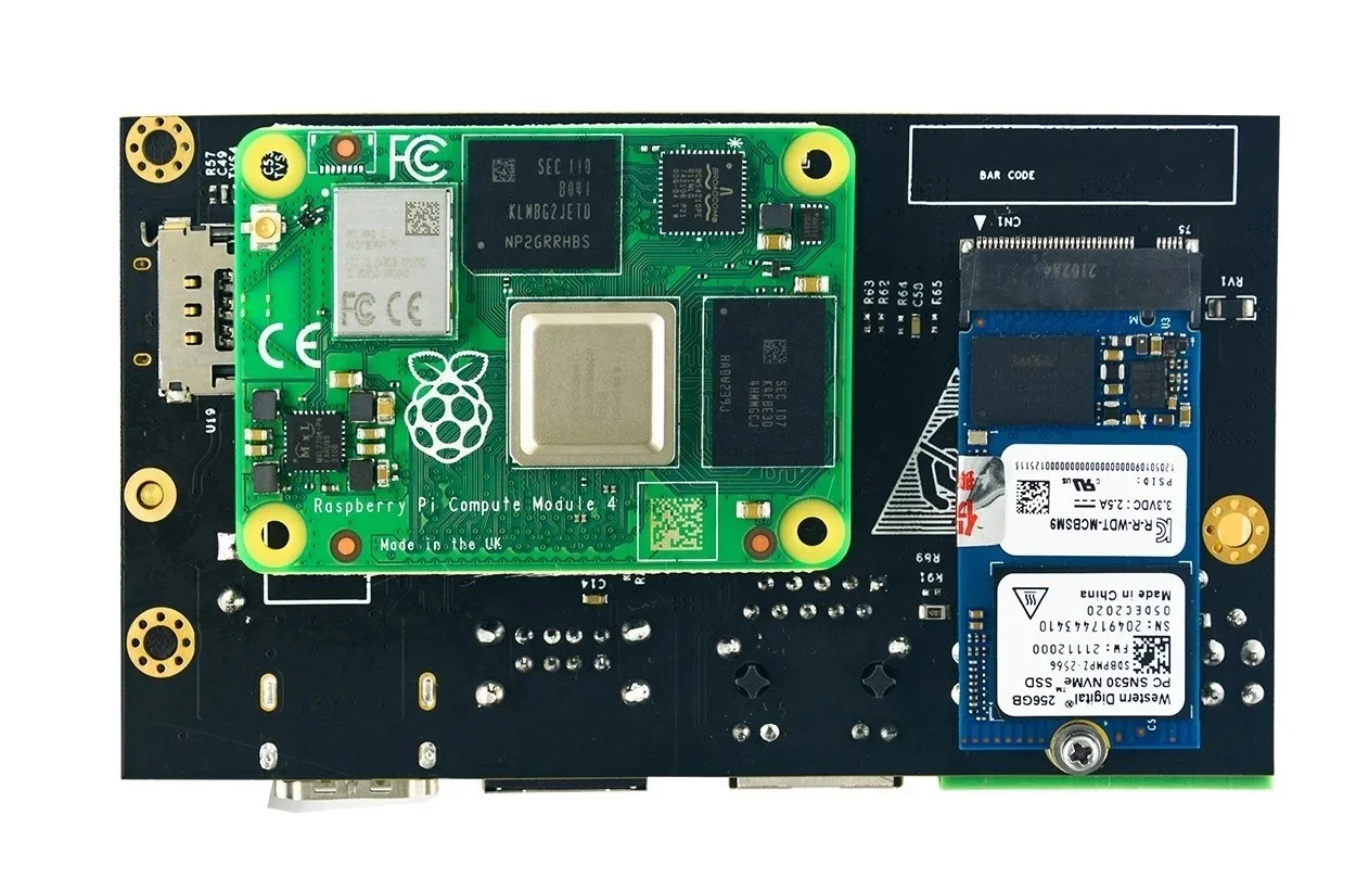 Rugged Fanless pengendali pemrograman PLC dengan Raspberry Pi Edge Computing Industrial Automation Ethercat Ethernet IOT 4G LTE