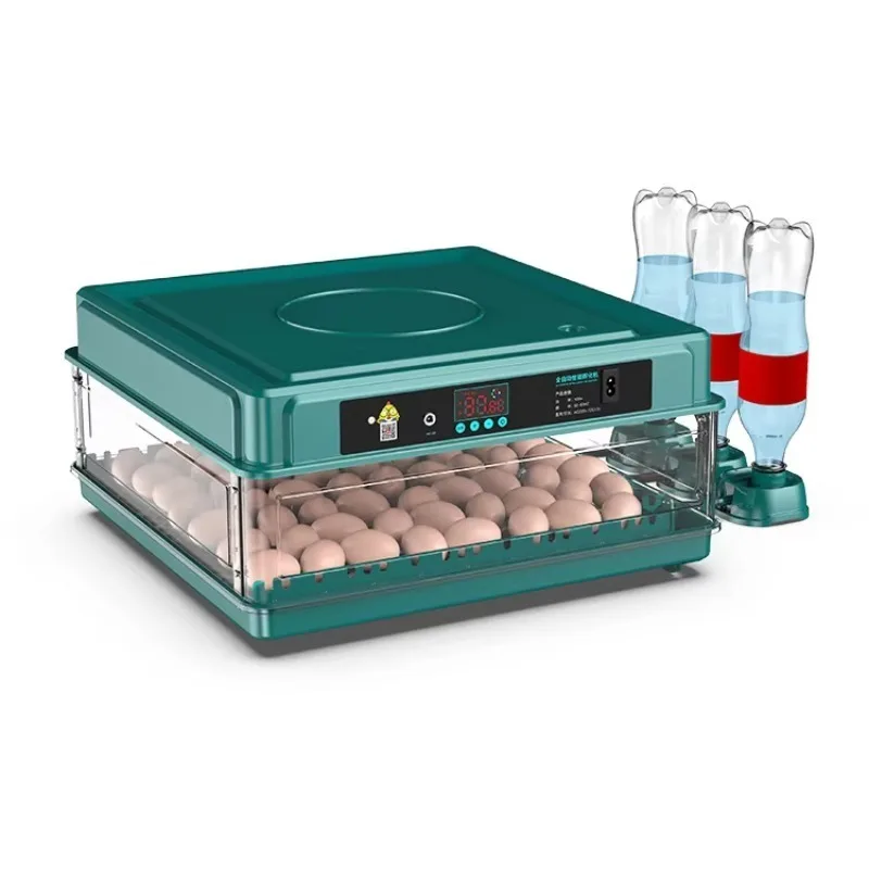 48 Egg Fully Automatic Hatching Incubator Machine for Chicken Quail Duck Goose Pigeon - Adjustable 220V/110V/12V Voltage