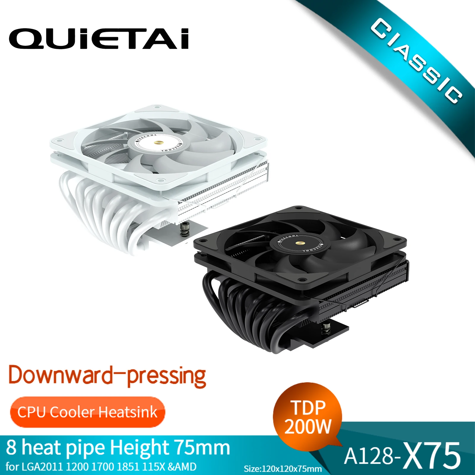 

QUIETAI A128-X75 8 Heat pipe reinforcement