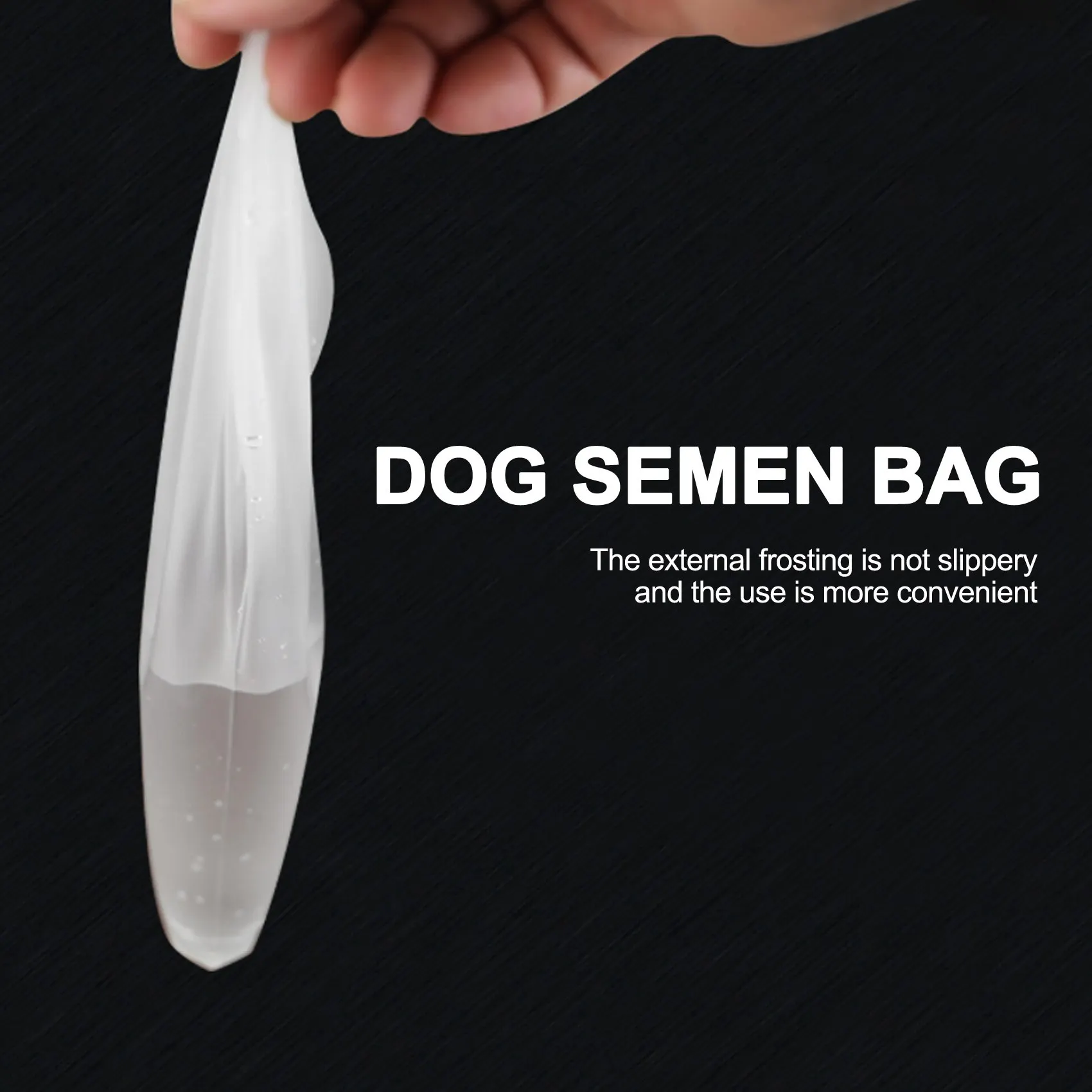 100PCS Dog Semen Collection Bags Sperm Collect Bags Plastic Disposable Pet Pets Canine Clinic Equipment